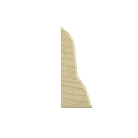 Terminaison gauche pour plinthe en PVC de 62 mm CHÊNE SIBÉRIEN