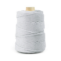 Cordon macramé en coton 3mm 100m - 200m GRIS