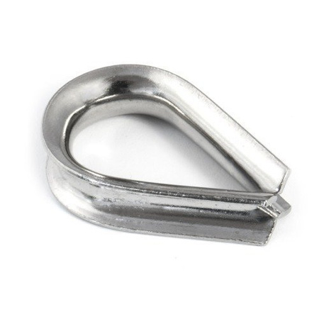 KIT : corde en acier inoxydable 3mm 7x19 - 15m, double collier de serrage - 6 pcs.manchette - 2 pièces.