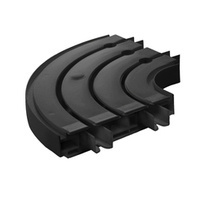 COURBURE FINALE pour rails de rideaux de plafond en PVC 3-LIGNES DROITE & GAUCHE