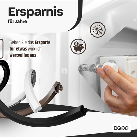 Joint de porte pour fenêtres KD 11 12x5mm BRONZE