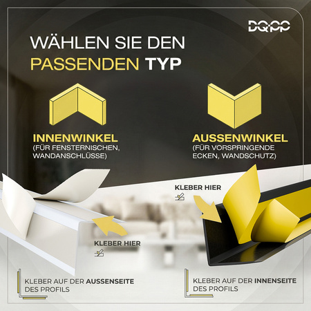 PVC Angle de protection 40x40mm NOIR 1m 