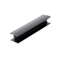 Fixation pour socle de meuble de cuisine en PVC 100mm Noir brillant