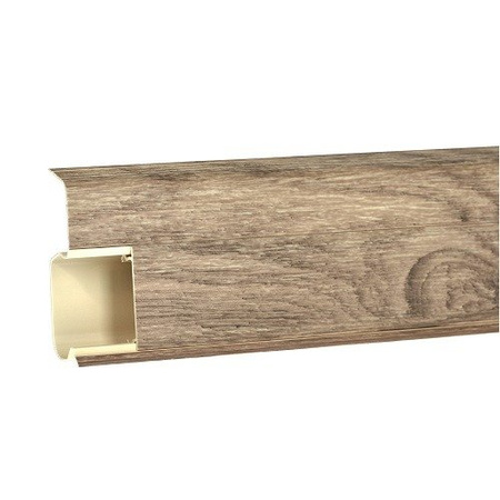 Plinthe 55mm PVC 2m SLĄSKI OAK + 5 vis GRATUITES !