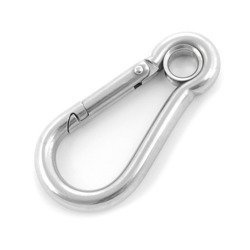 Mousqueton avec arbalète Acier inoxydable Résistant aux acides 120mm 11mm