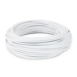 Câble Câble en acier inoxydable dans une gaine en PVC PVC BLANC 3/5mm