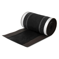 Première bande faîtière rouleau toit faîtière faîtière rouleau faîtière 5mb largeur 240mm RAL 8019 BROSSE FONCÉE