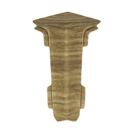 Coin intérieur pour plinthe en PVC de 55mm CANYON OAK