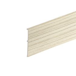 Plaque de recouvrement 50mm pour rails de rideaux PVC BLANC 1m