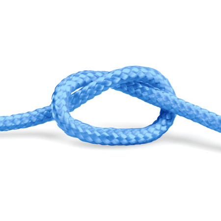 Cordage de voile tressé en polypropylène BLEU Uni sans boucle 8mm