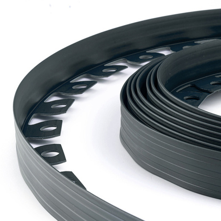 Bordure de jardin Flexible Rant 10m Hauteur 55mm GRAPHITE Set avec piquets