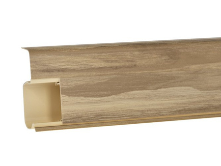 Plinthe PVC 55mm pin blanc - ÉCHANTILLON