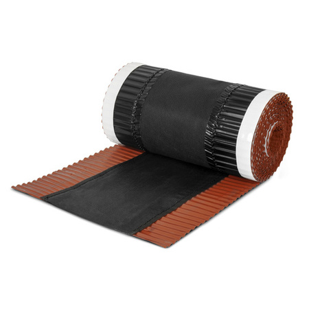 Calandre bande aluminium sous faîtière vRoll 5mb Largeur 240mm RAL 8004 CEGLANY