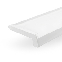Appui de fenêtre extérieur en aluminium ALU Blanc RAL 9016 Largeur 15cm