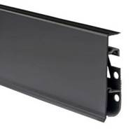 Plinthe PVC 75mm 2m MAT NOIR + 5 vis GRATUIT !