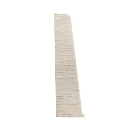 Terminaison gauche pour plinthe en PVC de 75 mm CHÊNE AVERO