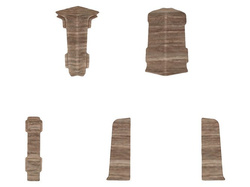 Plinthe 55mm PVC 2.5m BELFAST OAK + 5 vis GRATUITES !