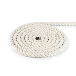 COTTON YELLING ROPE Twisted Corde torsadée en coton BLANC 12mm