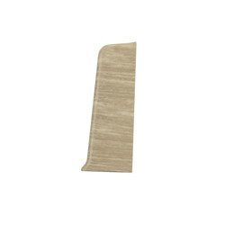 Terminaison droite pour plinthe en PVC de 55 mm LAZULI