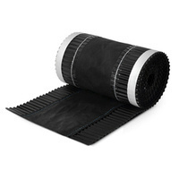Bande faîtière en aluminium vRoll 5mb Largeur 390mm RAL 9005 NOIR