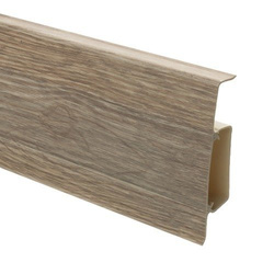 Plinthe 75mm PVC 2m CANYON OAK + 5 vis GRATUITES !