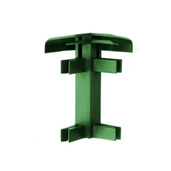 Coin extérieur de la bande de tapis Vert bouteille