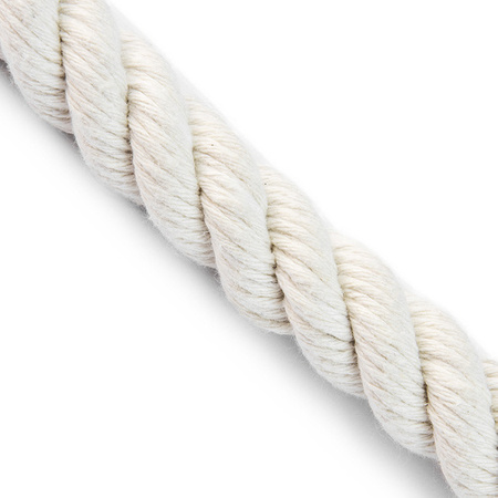 COTTON YELLING ROPE Cordon de coton torsadé blanc 8mm