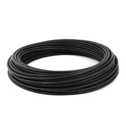 Câble d'acier galvanisé sous gaine PVC NOIR 2/4mm