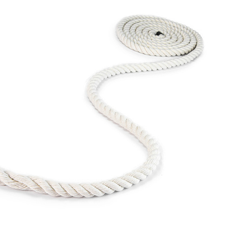 COTTON YELLING ROPE Cordon de coton torsadé blanc 8mm