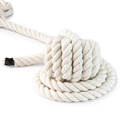 COTTON YELLING ROPE Cordon de coton torsadé blanc 8mm