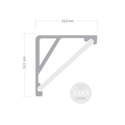 Profil ALU KABI 1m + Milkshade