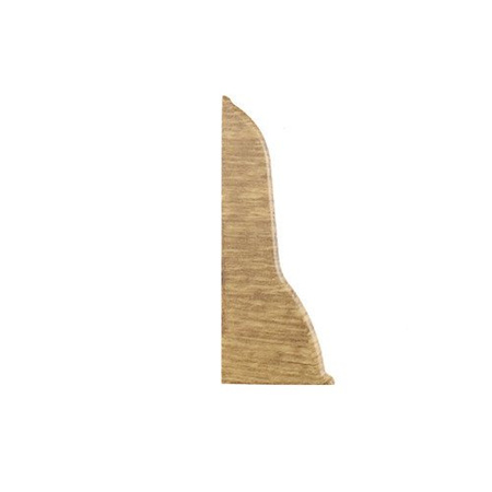 Terminaison gauche pour plinthe en PVC de 62mm DORIAN OAK