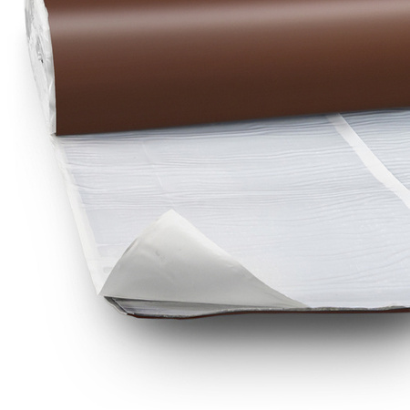 Ruban d'encastrement pour conduit de fumée 300mm RAL 8017 BRONZE