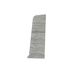 Terminaison droite pour plinthe en PVC 55mm chêne CALISTO