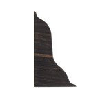 Finition à gauche pour plinthe en PVC 52mm WENGE