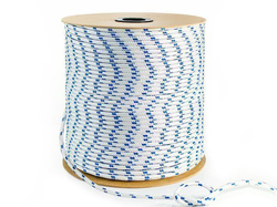 Cordage en polypropylène Cordage de voile tressé BLANC 8mm