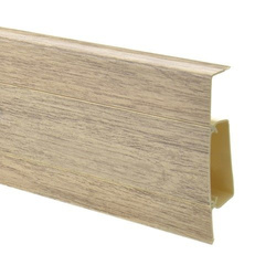 75mm PVC 2m NEVADA OAK plinthe + 5 vis GRATUITEMENT !