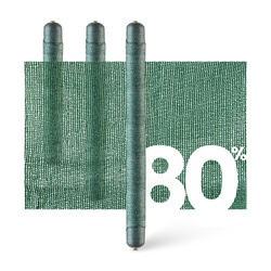 Filet d'ombrage Masquage 80% vert pour clôture 200cm + serre-câbles verts gratuit