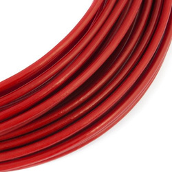 Câble d'acier galvanisé sous gaine PVC ROUGE 5/8mm
