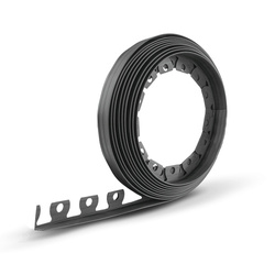 Bordure de Jardin Flexible Rant 10m Hauteur 40mm GRIS FONCÉ Jeu de piquets