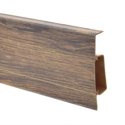 Plinthe PVC 75mm 2m KANTABRYJSKI OAK + 5 vis GRATUITES !