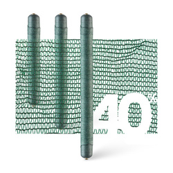 Filet d'ombrage Masquage 40% vert pour clôture 200cm + serre-câbles verts GRATUIT