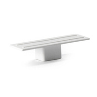 PVC Stoppeur de rail de plafond 1 voie COMPLET 2 pièces