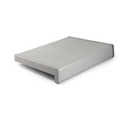 Appui de fenêtre intérieur à chambre en PVC ARGENT Largeur 35cm