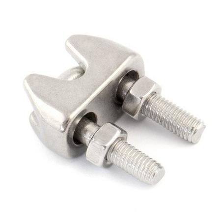 KIT : câble en acier inoxydable 2mm 7x19 - 5m, collier de serrage - 6 pcs.manchette - 2 pièces.