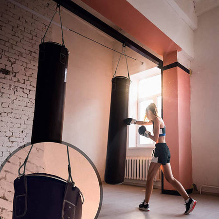 Câble d'acier en PVC NOIR avec boucles Corde à œillets 2.5/5mm 1x19