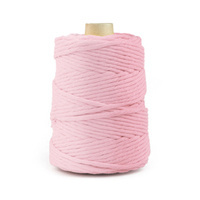 Cordon Macramé en Coton 5mm 100m Rose