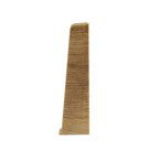 Terminaison droite pour plinthe en PVC 75mm chêne MAGNAT