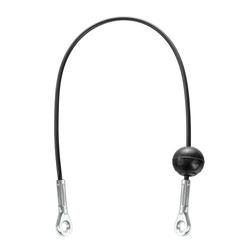 Corde en acier pour équipement de fitness avec œillets et bouchon à bille, câble de remplacement en acier pour fitness 5/6,5 mm