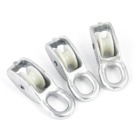 Poulie à câble zinguée SINGLE 40